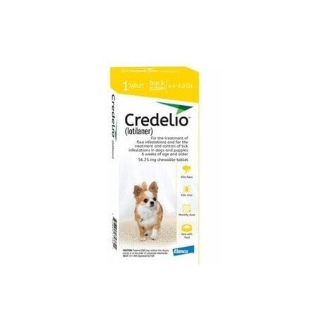 Credelio 56,25 mg x 1 Comprimido Masticable (1,3-2.5 kg) Elanco